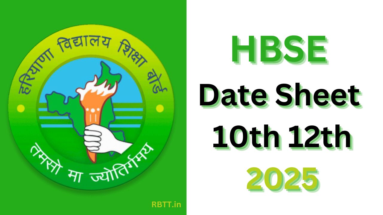 HBSE Date Sheet 2025